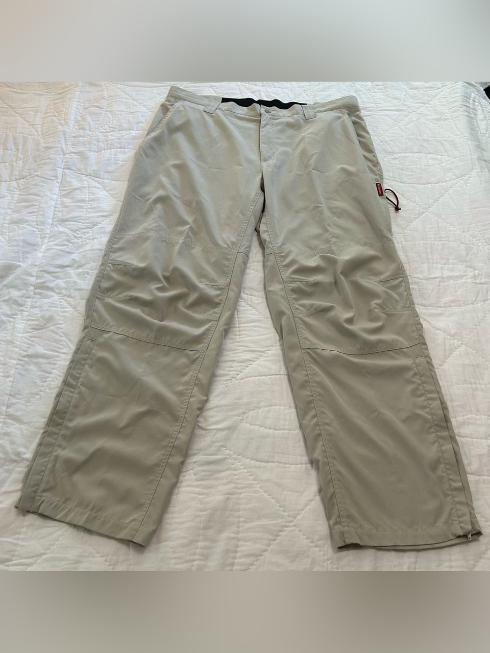 Columbia GRT Hiking Pants Mens 40X32 Tan Outdoor Articulated Knees VTG 2000s